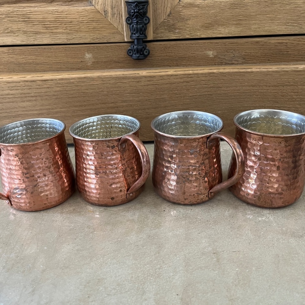 4 William Sonoma Moscow Mule Mugs